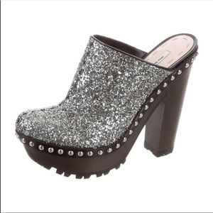 Miu Miu Glitter Clog